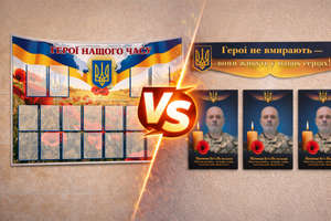 Стенд пам&rsquo;яті з кишеньками для фото чи з друком портретів: що краще обрати для школи або громади фото